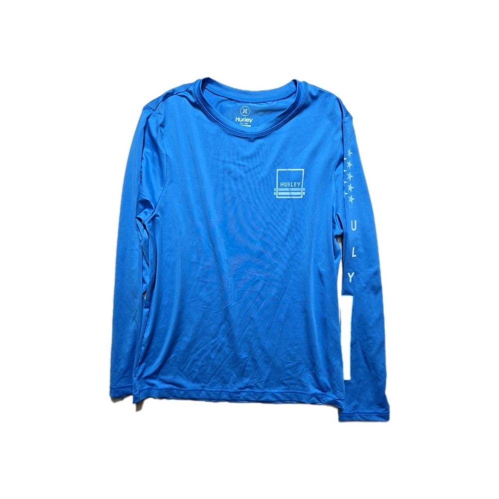Hurley Long‎ Sleeves Shirt Men's  Small Blue Logo